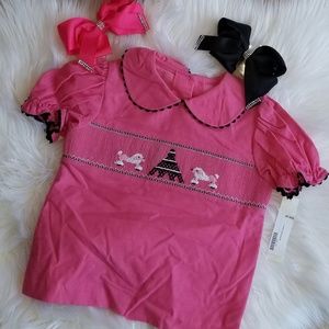 Super cute Little girl castles and Crowns top